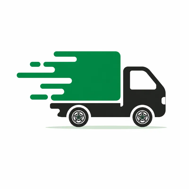 A delivery van at the kerb outside a house