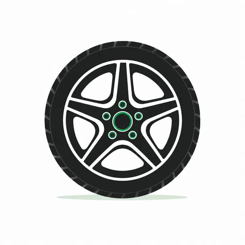 A phone showing tires narrowed to one vehicle